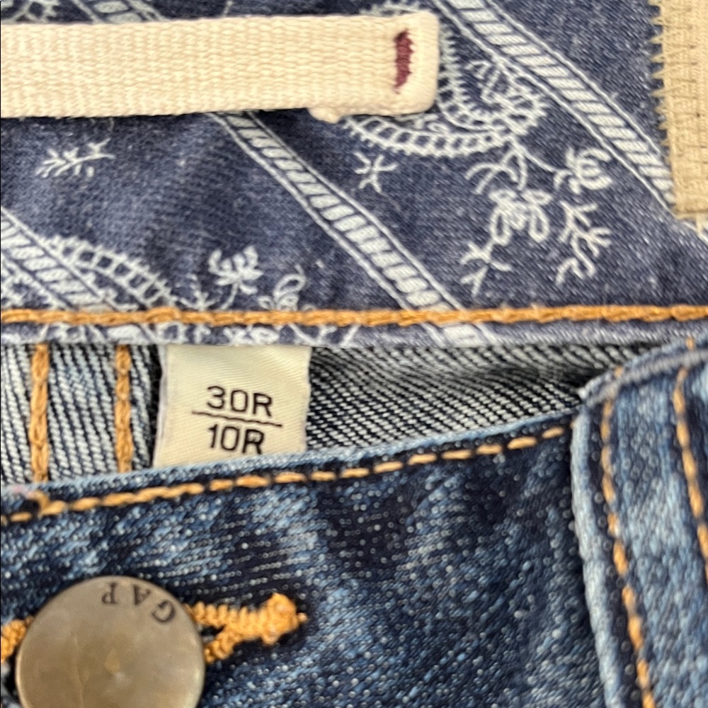 Gap Dark Blue Mid Rise Bootcut Jeans - Size 30R - Picture 4 of 10